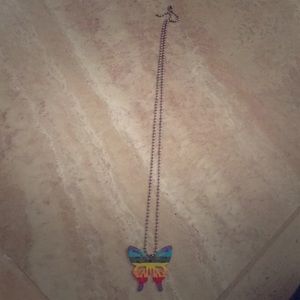 Kids butterfly necklace.